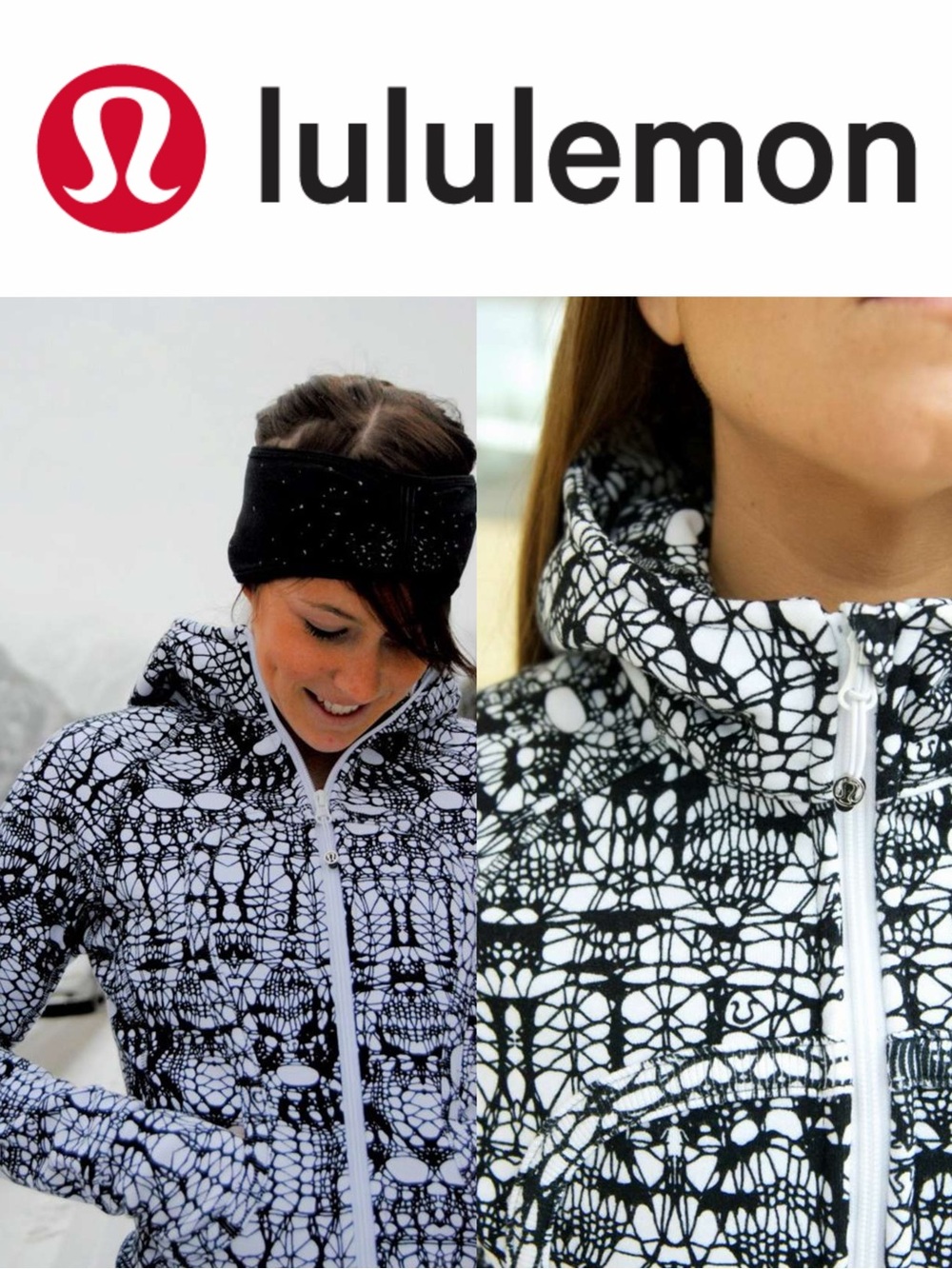 Lululemon Scuba Hoodie
White Black Glacier Lace

#196